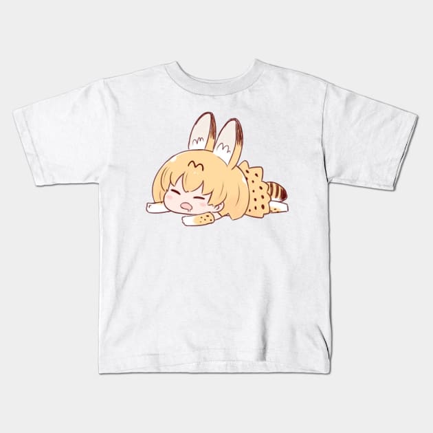 Serval Chibi Kids T-Shirt by KokoroPopShop